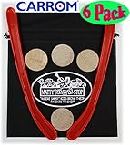 Carrom Nok Hockey Replacement Equipment Set Includes 2 Sticks, 4 Pucks & Bonus 