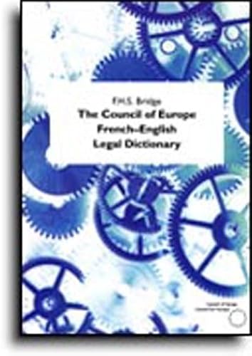 Download The Council of Europe French-English Legal Dictionary (International Law) PDF