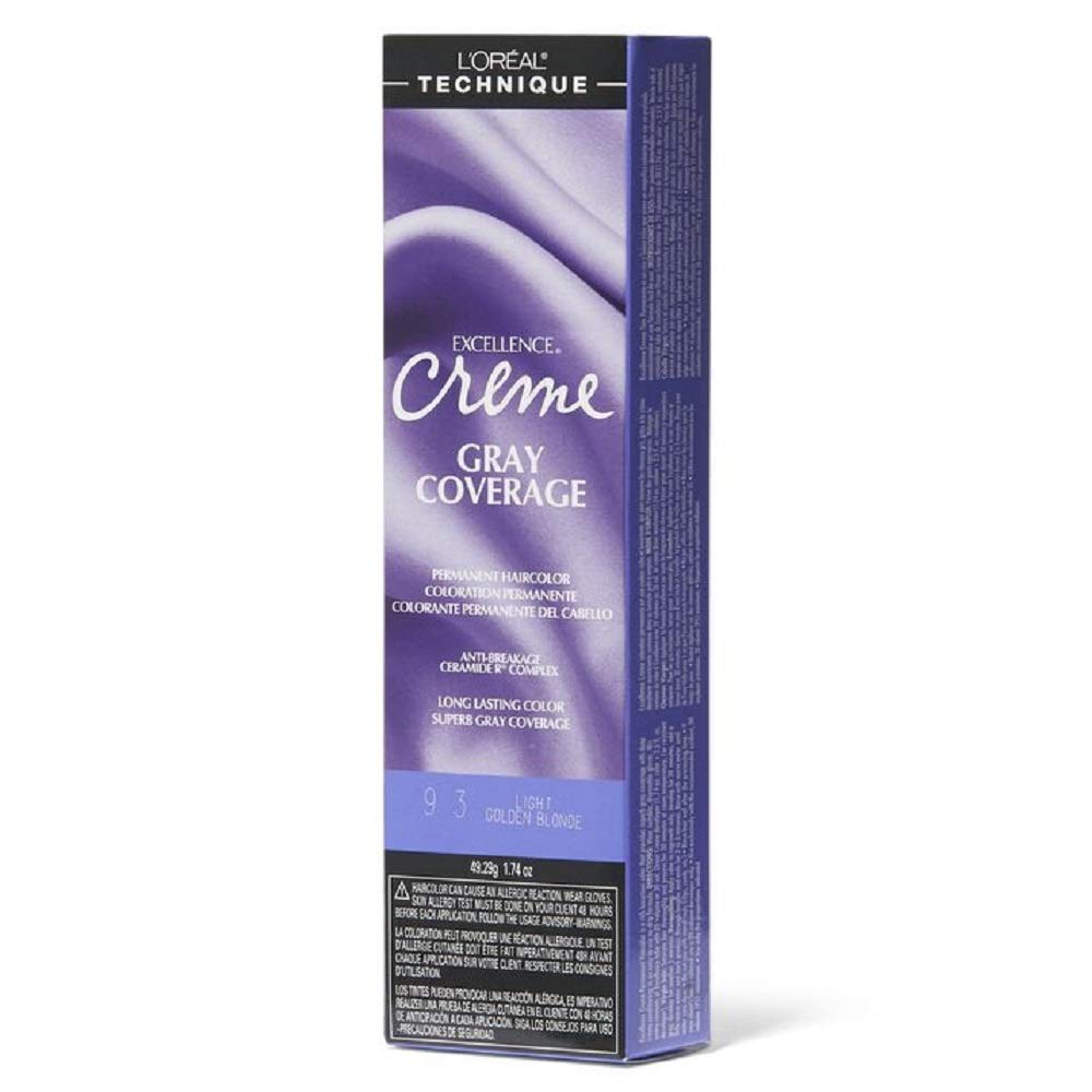 L'oreal Excellence Creme Permanent Hair Color, Light Golden Blonde No.9.3, 1.74 Ounce