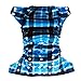 Reusable All-in-one AIO Baby Cloth Diaper One Size Fit 10-33 Lbs (Plaid)