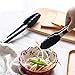 Alimat PluS Silicone Kitchen Tongs Set of 3, Cooking Tongs with Silicone Tips Including Spatula Tong(12Inch) for Easy Turning and 2 Basic Food Tongs(9Inch,12Inch) for Cooking, Grilling, Serving(Black)