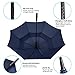 BAGAIL Golf Umbrella 68/62/58 Inch Large Oversize Double Canopy Vented Automatic Open Stick Umbrellas for Men and Women(Navy,62 inch)