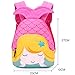 Moonmo Toddler Kids Waterproof Pre School Bag Cute 3D Animal Children School Backpack (Mermaid Rose)