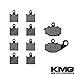 KMG 2007-2011 Kawasaki ZX6R ZX600 Front + Rear Carbon Kevlar Organic NAO Brake Pads Set