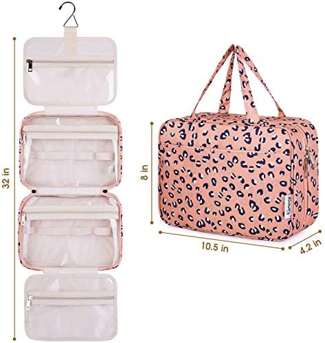 Large Hanging Toiletry Bag Travel Makeup Bag Cosmetic Organizer for Women and Girls 6 Large Hanging Toiletry Bag Travel Makeup Bag Cosmetic Organizer for Women and Girls