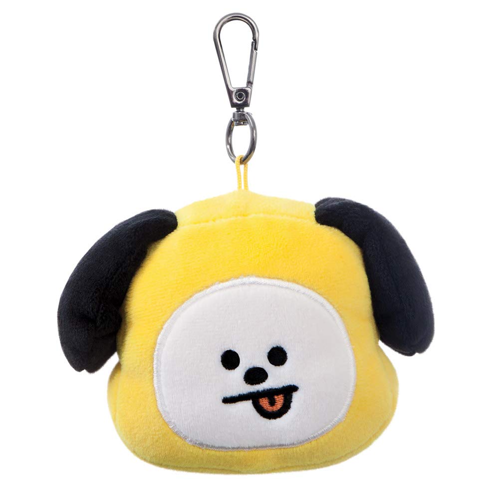 AURORA BT21 Official Merchandise, CHIMMY Plush Key Clip, 61333, Yellow