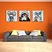 XXLarge Retro Animals Canvas Wall Art,Vintage Gorilla Monkey Music Painting Prints Happy Dog Frog Giclee Canvas Prints Home Decor Animal Prints (32
