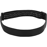 Elastic Headlamp Strap, Black Headlamp Strap Replacement Headband Comfortab | Not Easy to Fall Headlamp Band Fit for Most Black Diamond Petzl Princeton Tec Energizer Fenix Pelican Streamlight