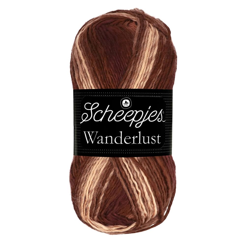Scheepjes Wanderlust Yarn 100g - 462 Budapest, Brown and Beige