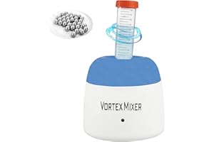 HUBEST 5200rpm mini Vortex Mixer Paint Shaker,Lab Vortex Shaker with Touch Function for Nail Polish,Eyelash Shaker,Tattoo Ink,Glue Adhesives and Test Tubes (Blue)