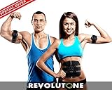 Muscle Toner & Abs Stimulator Abdominal Toning Belt EMS - Cellulite Remover - 2018 New Version - Summer is Coming / Flexible Silicone / Body Workout at Home - Office for Women Men Adult Unisex