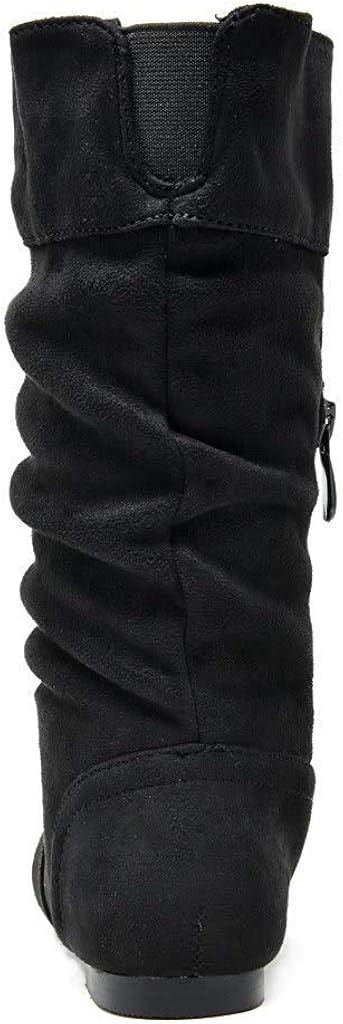  | DREAM PAIRS Girl's Faux Fur Lined Knee High Winter Riding Boots(Toddler/Little Kid/Big Kid) | Boots