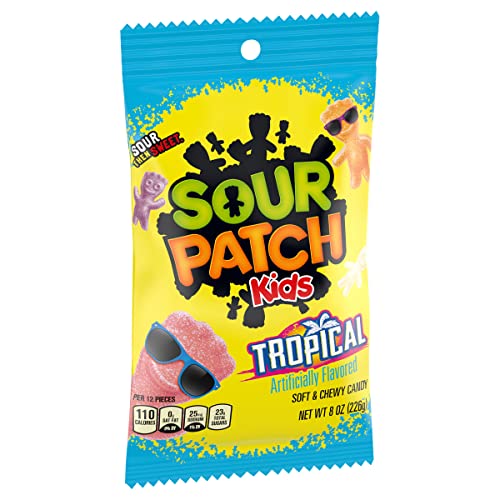 SOUR PATCH KIDS TROPICAL SOFT & CHEWY CANDY, 8 OZ
