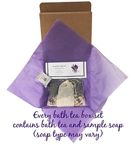 Lavender Oatmeal Bath Tea with Sample Soap - Relaxing, All Natural, Herbal Tub Tea 3-packs to Heal, Soothe, Soak and Recover - Thumbnail 6