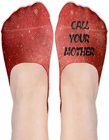 Call Your Mother 3D Print Casual Low Cut Thin Loafers Non Slip Boat Shoes Liners