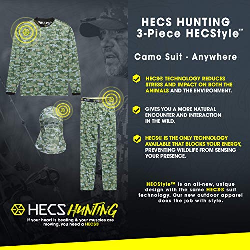 HECS Hunting 3Piece HECStyle Camo Suit Deer and Big Game Hunting