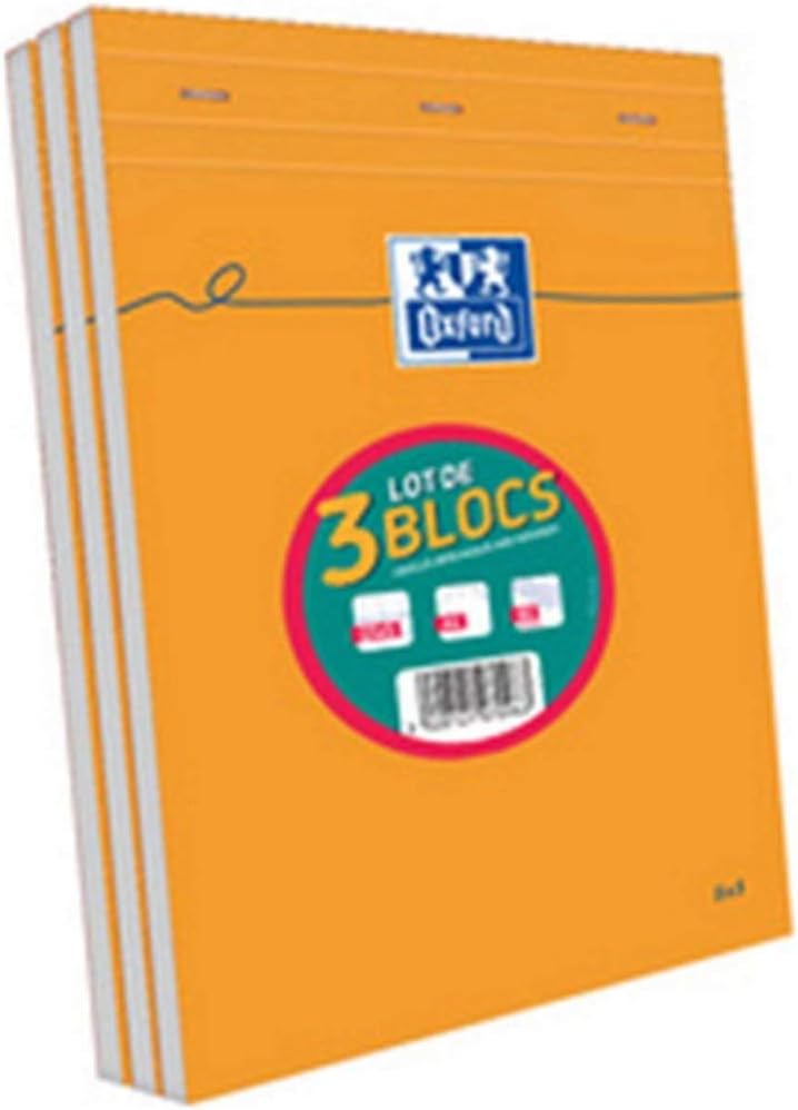 Oxford Pack of 80 Sheets Pack of 3 Orange A4