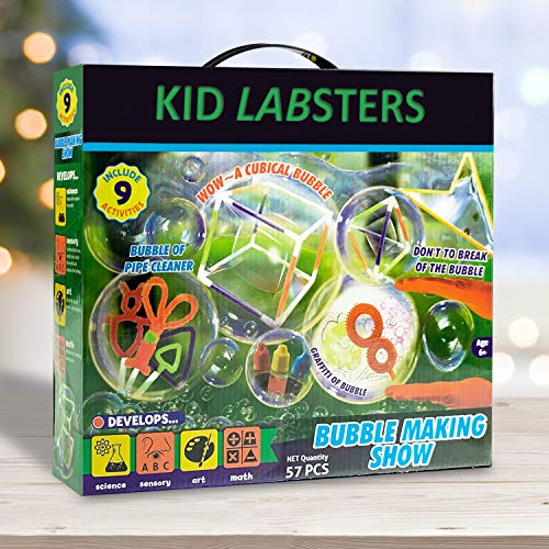 Kid Labsters Bubble Making Science 11Piece Kit DIY Non Toxic