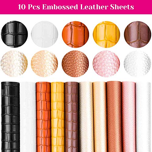 20 Pcs Faux Leather Sheets for Earring Making, Shynek Leather Earring