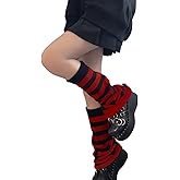 Sexybody Women Leg Warmers Y2K Kawaii Spider Print Goth Harajuku Lolita Stylish Cute Japanese Halloween Socks for Girls