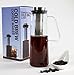 Cold Brew Coffee Maker - 1 Liter Iced Coffee Maker -Borosilicate Cold Brew Pitcher with Removable Laser Cut Stainless Steel Cold Brew Coffee Filter