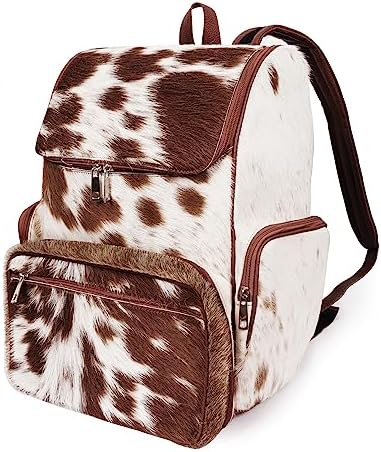 Amazon.com: Cowhide Hair Print Diaper Backpack Rucksack/Knapsack