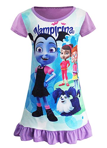 Aovclkid vampirina toddler night gown for little girls …