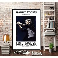 KGIDK Harry Styles World Tour Live Cover History Poster Wall Art Picture Posters and Prints Canvas Painting for Room Home Decor 42X60Cm No Frame