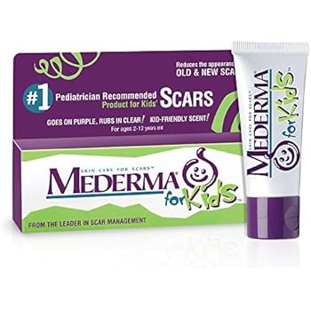 Mederma Kids Skin Care for Scars - Reduces the Appearance of Scars - #1 Pediatrician Recommended Product for Kids' Scars - Goes on Purple, Rubs in Clear - Kid-Friendly Scent - 20 Grams