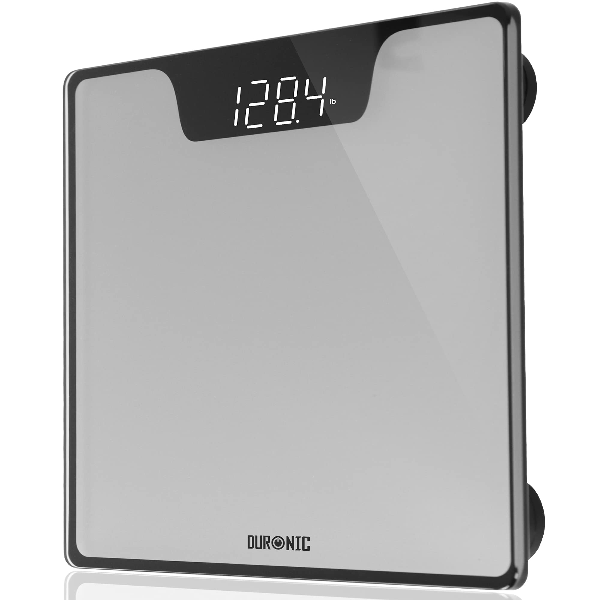 Duronic Body Scales BS303 Measures Body Weight in Kilograms and Pounds Non-Slip Design Step-On Activation Bathroom Scales Precision Sensors XL Digital Display 180kg Capacity