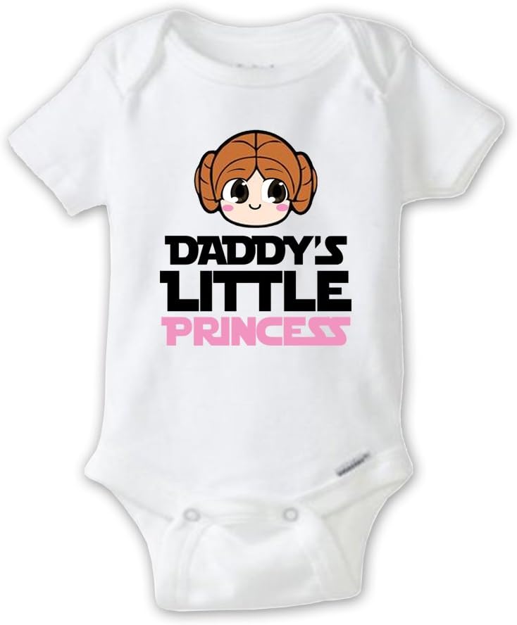 Juju Apparel Star Wars Daddy's Little Princess Leia Baby Onesie, Princess Leia Onesie