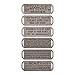 Tim Holtz Idea-ology Metal Stamped Quote Bands 6/Pack, Antique Nickel Finish (TH93290)