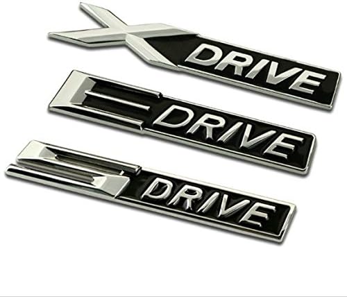 YND 3D Metal Chrome Badge X DRIVE E DRIVE S DRIVE Emblem Badge Sticker Decal Car Decoration