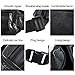 Beautier Cowhide Leather Large Size 7 Pockets Fanny Pack, Waist Pack with Adjustable Strap for Outdoors Workout Traveling Casual Running Hiking Cycling