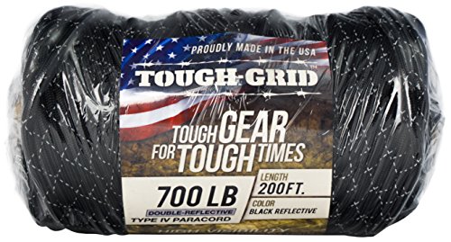 image for TOUGH-GRID New 700lb Double-Reflective Paracord/Parachute Cord - 2 Vib