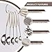 10-Piece Measuring Spoon Set By Chef élite Kitchenwares | Deluxe Stainless Steel Measuring Spoons Utensil Set With Engraved US And Metric Readings | Perfect For Liquid And Dry Ingredients (Light Gray)