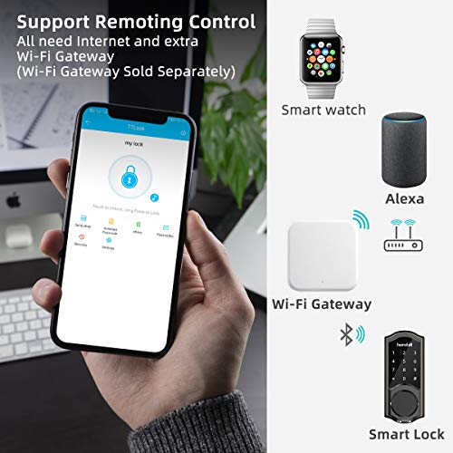 [2022 Pro] Smart Lock Front Door, Keyless Entry Door Lock with Keypad