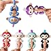 Fingerlings - Interactive Baby Monkey for Kid's Toy - Bella (Pink with Yellow Hair)