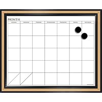 The Board Dudes 18" x 22" CorX Magnetic Dry Erase Calendar (CYK39)
