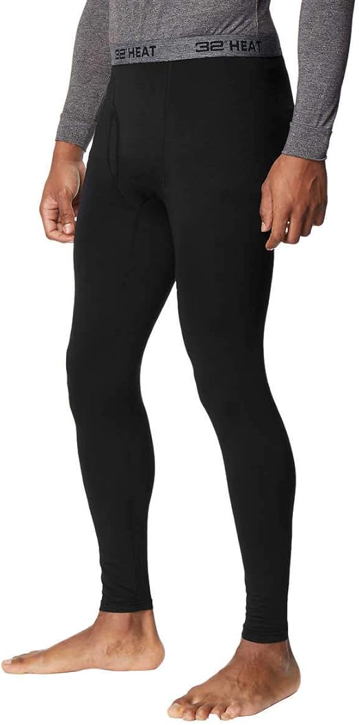 32 DEGREES Mens 2 Pack Heat Performance Thermal Baselayer Pant Leggings