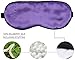Fitglam Natural Silk Sleep Mask, Best Sleeping Mask Eye Mask Eye Cover for Travel, Nap, Meditation, Blindfold with Adjustable Strap for Men, Women and Teenagers (Green)