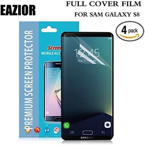 Eazior for Galaxy S8 Screen Protector (Not Glass), Full Coverage Screen Protector for Galaxy S8 Plus (S8+) HD Clear Anti-Bubble Film (For S8)