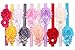 QandSweet Baby Girl Headbands with Polygonal Flower Inlay Rhinestone for Photography (10 Pack)
