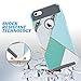 iPhone 6s Case, iPhone 6 Case Mint, ULAK Colorful Series Slim Hybrid Dual Layer Scratch Resistant Hard Back Cover Shock Absorbent TPU Bumper Case for Apple iPhone 6/6s 4.7 inch(Mint Geometric Marble)