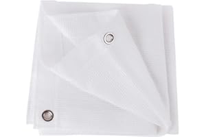 LINWIN 90% Shade Cloth for Plants 2 FT x 3.3 FT Greenhouse Shade Cloth for Protect Vegetable Plants Fruits Flowers Crops - White