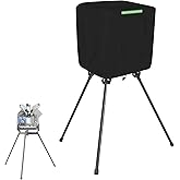 Pitching Machine Cover,600D Oxford Protection Covers for Sports Attack Junior Hack Attack Softball Pitching Machine,UV-Proof Heavy Duty Waterproof Dustproof,Black,,23.6*23.6*31.5in