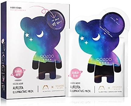 THE OOZOO Bear Aurora Illuminating Mask / Ampoule 3ml Mask 24ml (5 Sheets)