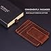 Money Clip Minimalist Front Pocket Wallet Magnetic RFID Genuine Leather Slim Wallet Credit Card Holder for Men Women by Mcdull