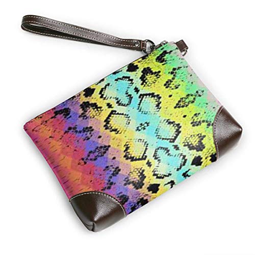 5127XhVZKNL EDFG Textura de piel de serpiente con embrague de cuero de rombos de colores The Wallet Phone Bag EDFG Textura de piel de serpiente con embrague de cuero de rombos de colores The Wallet Phone Bag - Imagen 4