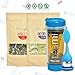 30 Day Detox Tea Kit for Teatox & Weight Loss to get a Skinny Tummy by Teami Blends | Our Best Colon Cleanse Blend to Raise Energy, Boost Metabolism, Reduce Bloating! (Big Blue Tumbler & Infuser)